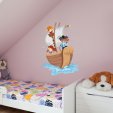 Autocolante decorativo infantil Barco pirata