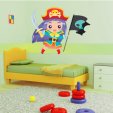Autocolante decorativo infantil menina pirata