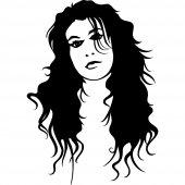 Autocolante decorativo Amy Winehouse