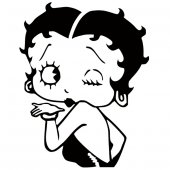 Autocolante decorativo Betty Boop