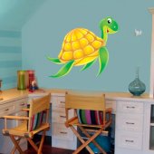Autocolante decorativo infantil tartaruga
