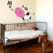 Autocolante decorativo infantil vaca