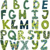 Kit Autocolante decorativo infantil alfabeto
