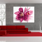 Quadro Triptico PVC orquídea