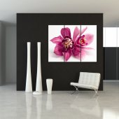 Quadro Triptico PVC orquídea