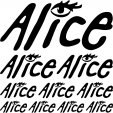 Autocolante alice