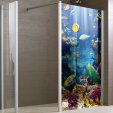 Autocolante cabine de duche peixes