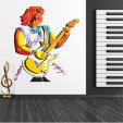 Autocolante decorativo guitarrista