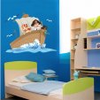 Autocolante decorativo infantil Barco pirata