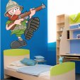 Autocolante decorativo infantil caçador