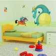 Autocolante decorativo infantil dragón