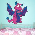 Autocolante decorativo infantil dragón