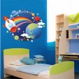 Autocolante decorativo infantil espaço