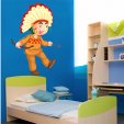 Autocolante decorativo infantil indiano