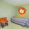 Autocolante decorativo infantil leão