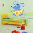 Autocolante decorativo infantil mouse