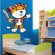 Autocolante decorativo infantil pirata