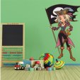 Autocolante decorativo infantil pirata