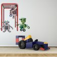 Autocolante decorativo infantil robôs