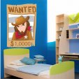 Autocolante decorativo infantil wanted