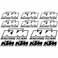 Autocolante ktm racing team