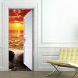 Autocolante para porta pôr do sol