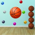 Kit Autocolante decorativo 8 bola de basquetebol