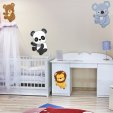 Kit Autocolante decorativo infantil 4 Animais