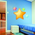 Kit Autocolante decorativo infantil 4 estrelas