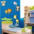 Kit Autocolante decorativo infantil 6 Animais