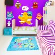 Kit Autocolante decorativo infantil 9 monstro