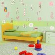 Kit Autocolante decorativo infantil alfabeto