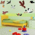 Kit Autocolante decorativo infantil pássaro