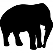 Autocolante ardósia elefante