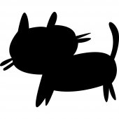 Autocolante ardósia gato