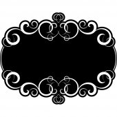 Autocolante ardósia ornamento