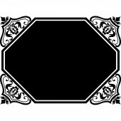 Autocolante ardósia ornamento