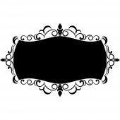 Autocolante ardósia ornamento