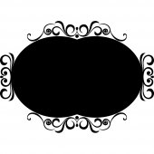 Autocolante ardósia ornamento