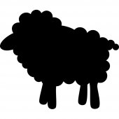 Autocolante ardósia ovelha