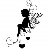 Autocolante decorativo anjo