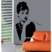 Autocolante decorativo Audrey Hepburn