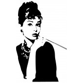 Autocolante decorativo Audrey Hepburn