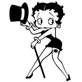 Autocolante decorativo Betty Boop