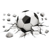 Autocolante decorativo Bola de futebol