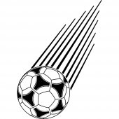 Autocolante decorativo Bola de futebol