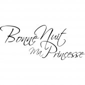 Autocolante decorativo bonne nuit princesse