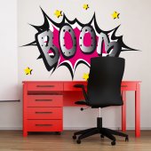 Autocolante decorativo boom