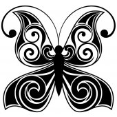 Autocolante decorativo borboleta