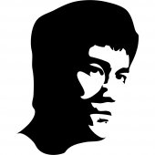 Autocolante decorativo Bruce Lee